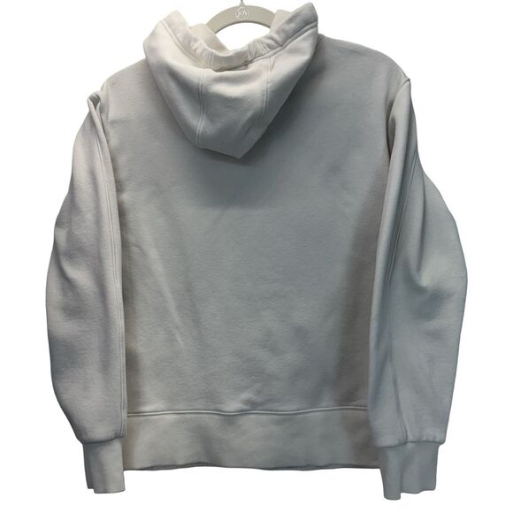 Athleta Retroplush Hoodie Sweatshirt Women’s Size S White Cozy Pullover Oversize - Picture 2 of 4